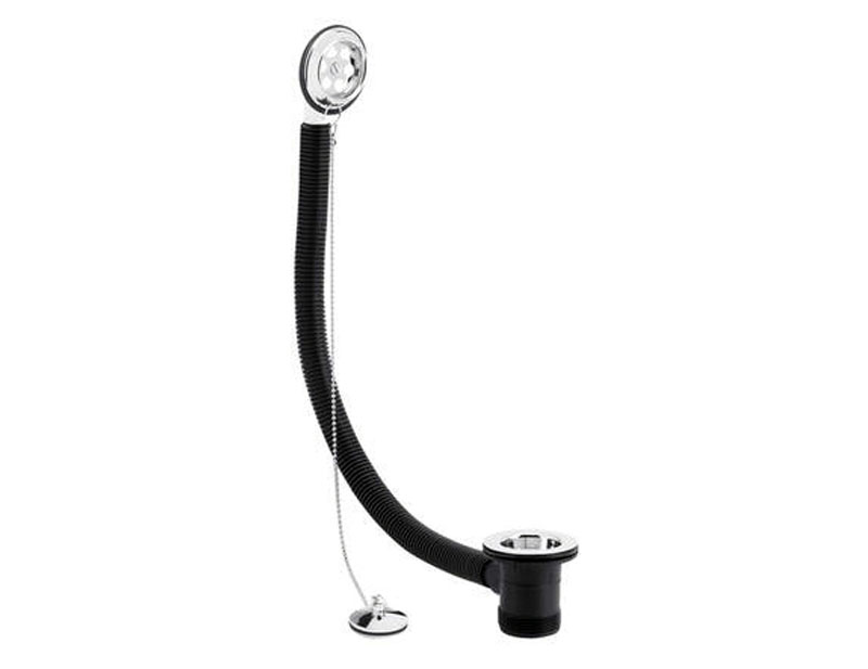 Retainer Bath Waste With Brass Plug And Ball Or Link Chain